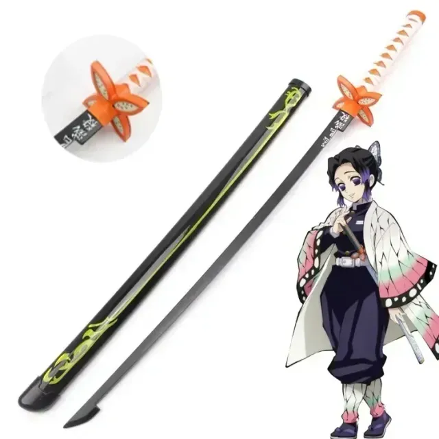 Katana din plastic potrivită pentru expoziție în stilul anime Demon Slayer - diverse tipuri