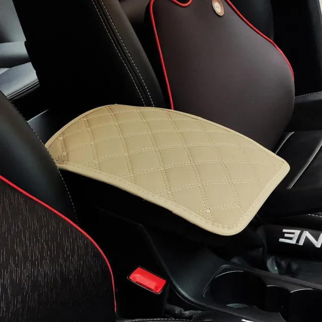 Leather universal car armrest cover