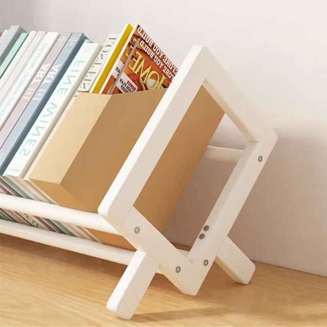 Small bamboo library for easy book storage