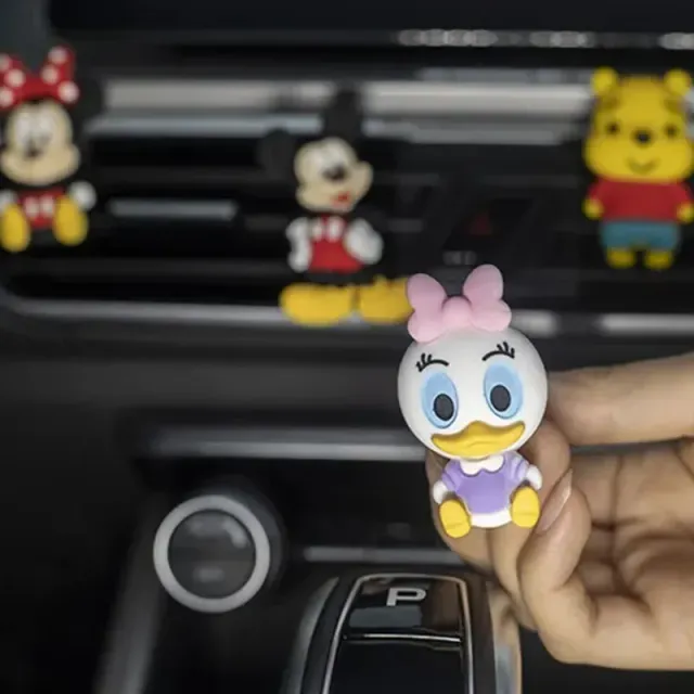 Cute car air freshener made of popular characters from Mickey and Minnie fairy tales