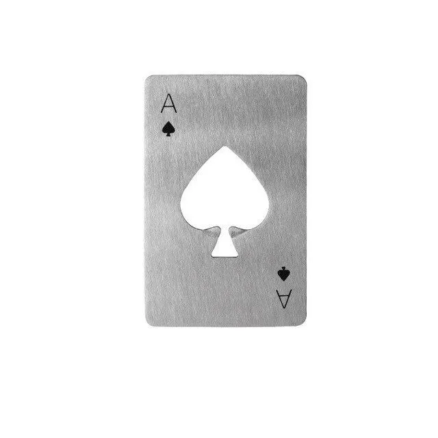 Pocket bottle opener in the shape of a playing card - Ace of Spades