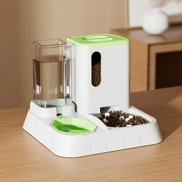 Automatic cat feeder 2v1 with bowl - Self-service dish for food for cats and dogs