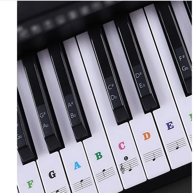 Transparent stickers for electronic keys Peony - 88 pcs