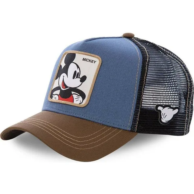 Unisex baseball cap with motifs of animated characters MICKEY BLUE