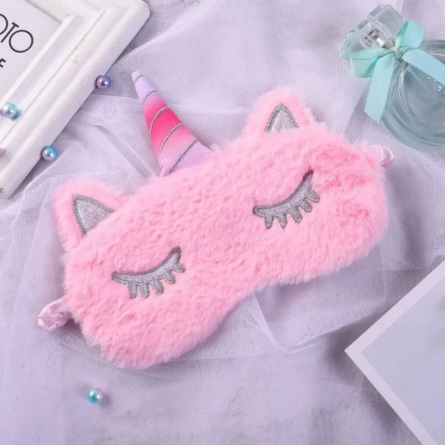 A mask for sleeping with a unicorn