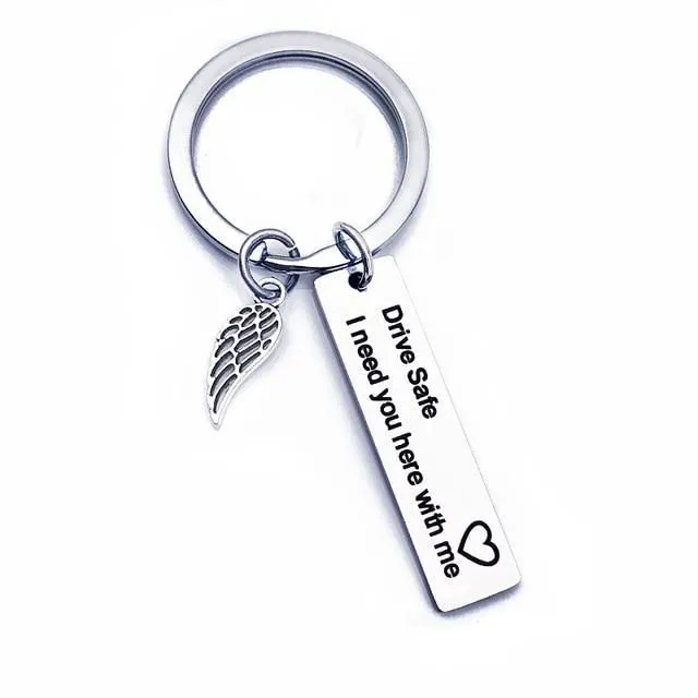 Original keychain drive-safe-wing