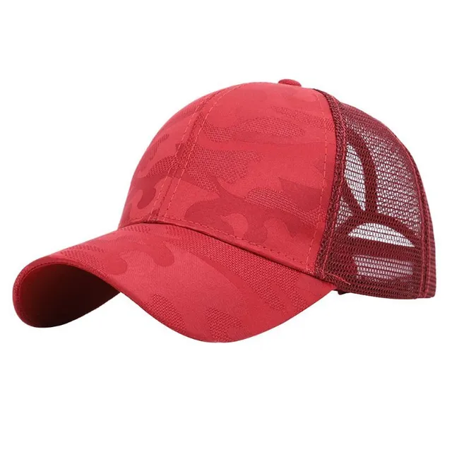 Ladies summer breathable cap with a place for a ponytail