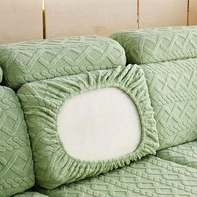 1ks Stretch Couch na pohovke s Proslip Base - Chráni Pillow Pohovky pred domom Domáce zvieratá, Deti a mačky - Zamat Couch na sedacích súpravách (prípad na vankúš)