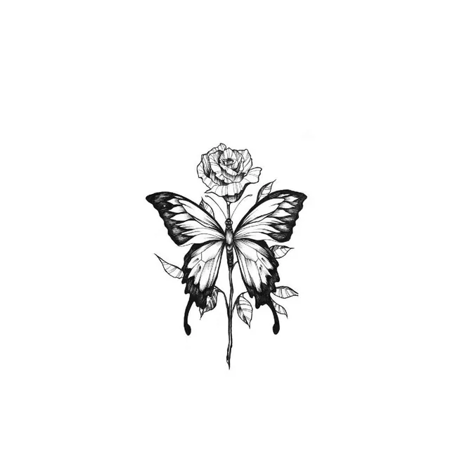 Dočasné tetovanie kvetov 0 Elida 2