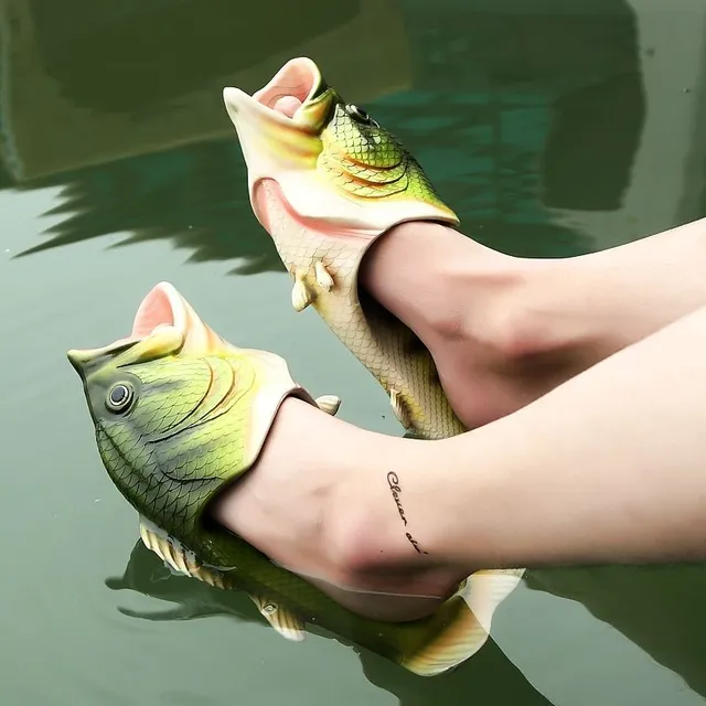Unisex fish shaped slippers - various colours