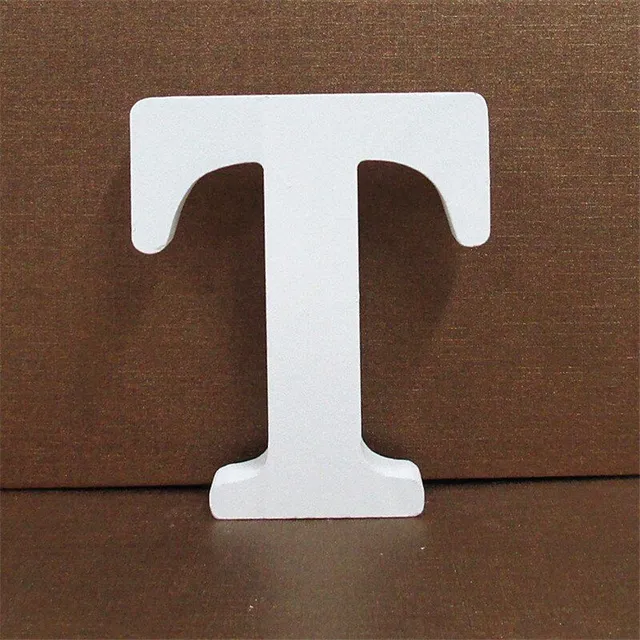 Decorative wooden letter