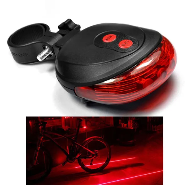 Vodotesné cyklistické zadné LED svetlo