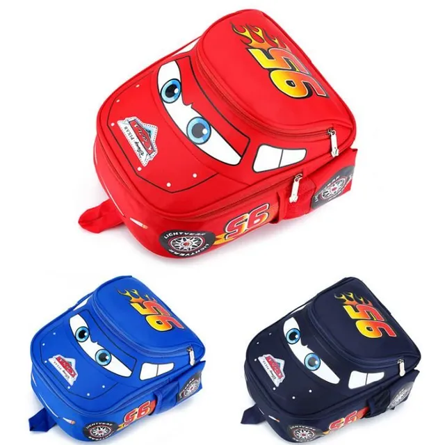 Children's waterproof backpack in the form of a car