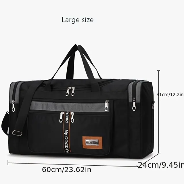 Spacious Travel Bag with Wheels, Lightweight Multifunctional Sports &amp; Fitness Bag, Lightweight Bag