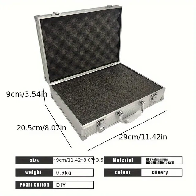 Universal aluminium box for tools, documents