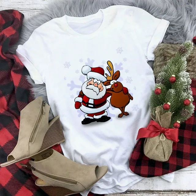 Dámske tričko s vianočnými motívom
