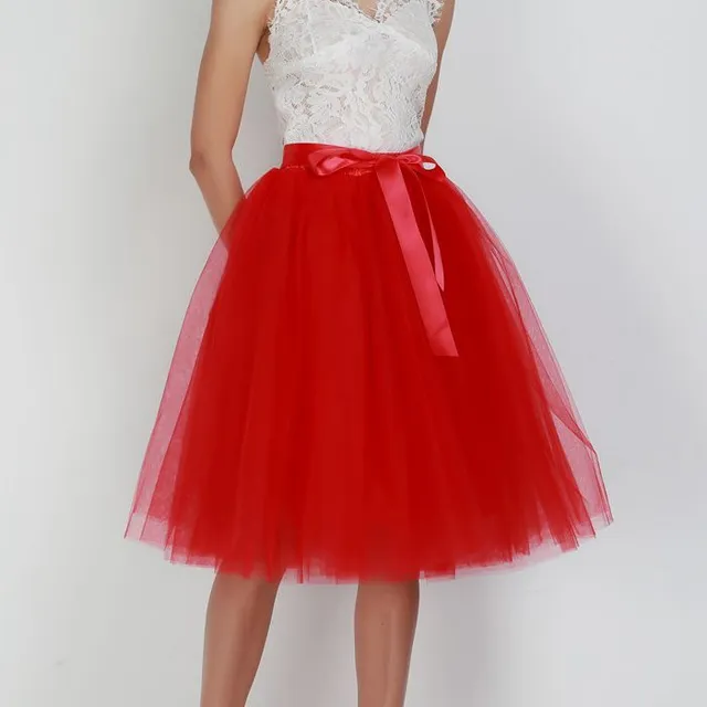 Women's Tulle Tutu Skirt with Bow