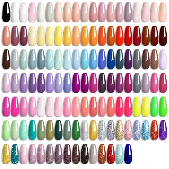 Zestaw żelowych lakierów do paznokci - zestaw popularnych kolorów