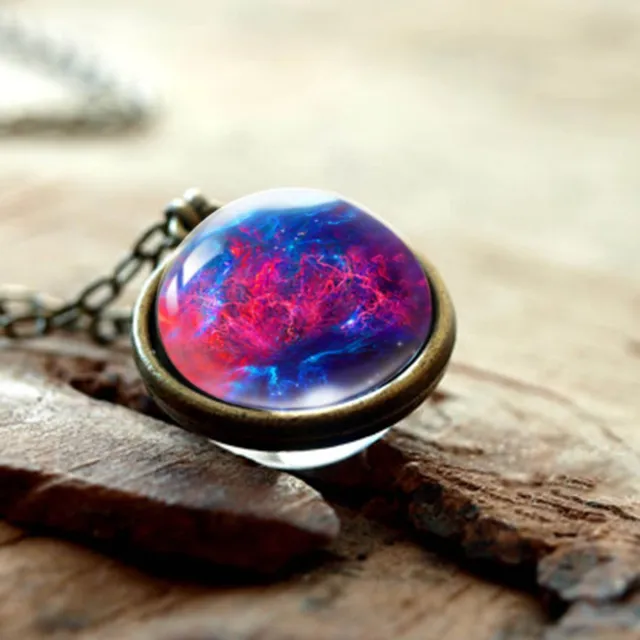 Stylish necklace with planet SPACE