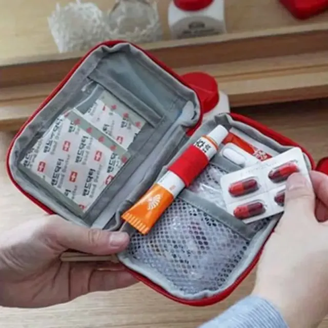 Mini first aid kit for travelling and camping