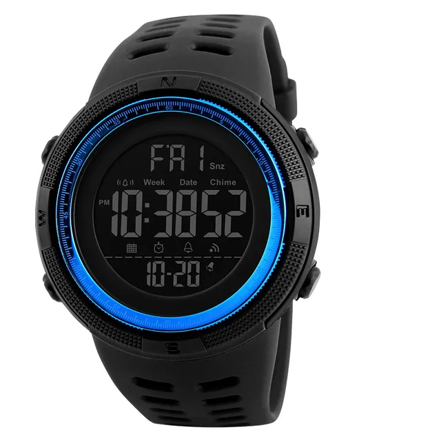 Multifunction waterproof digital watch