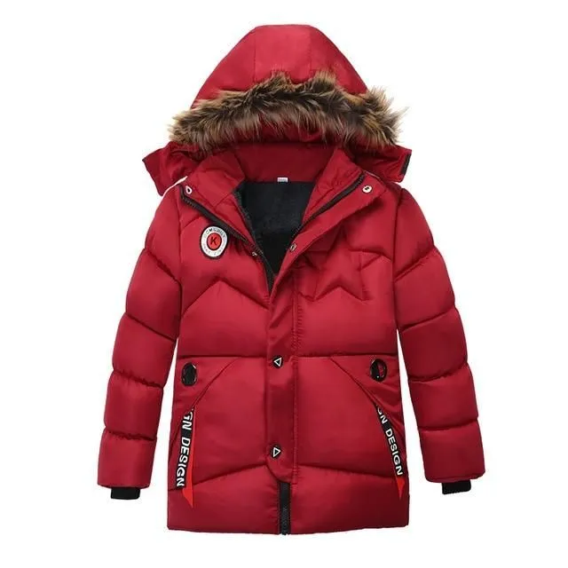 Lange Winterjacke für Kinder