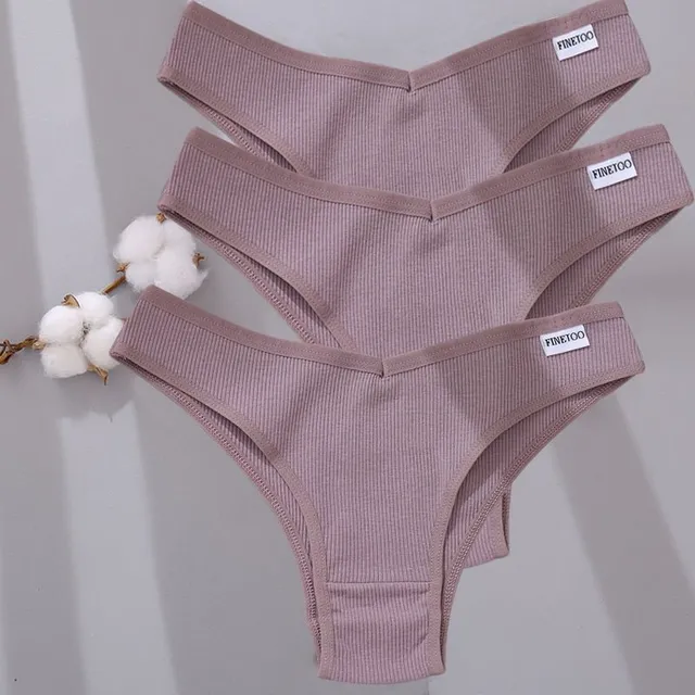 Set of beautiful elegant panties with a higher waist