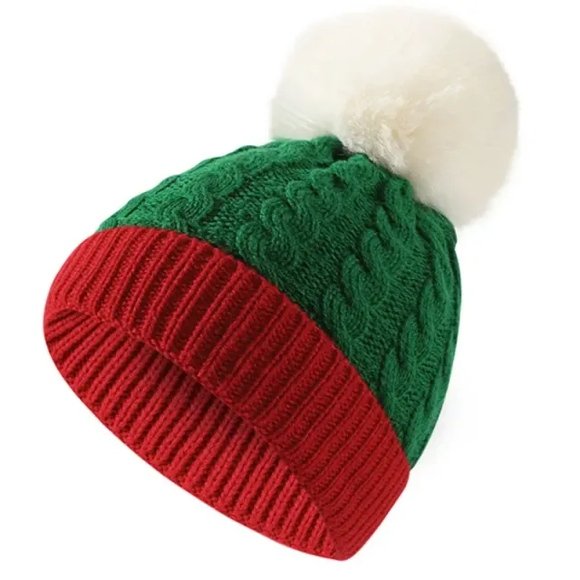 Baby Christmas cap of wool for boys and girls