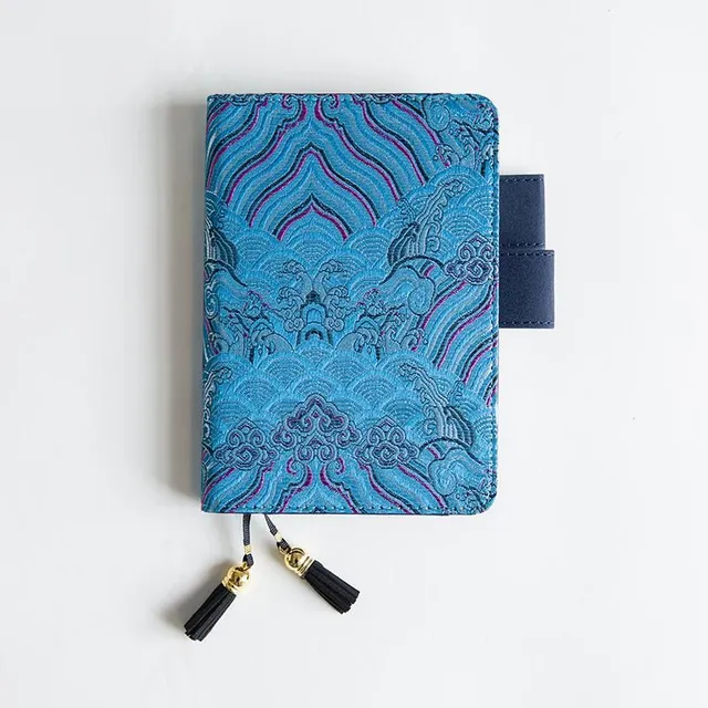 Diary with Japanese fabric cover