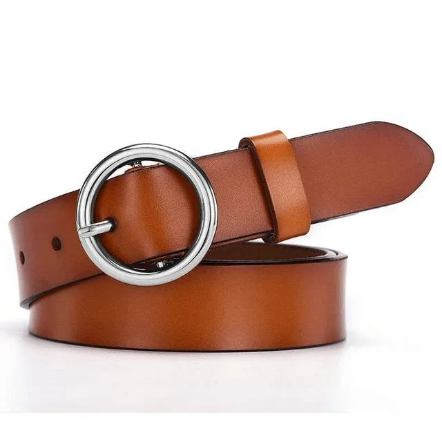 Buck Women's Leather Belt