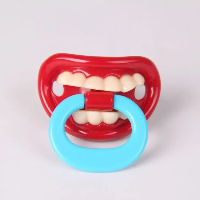 Funny baby pacifiers - Moustache, Tooth or Pets