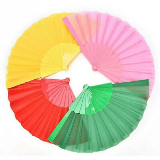 Folding fan for summer in different colours