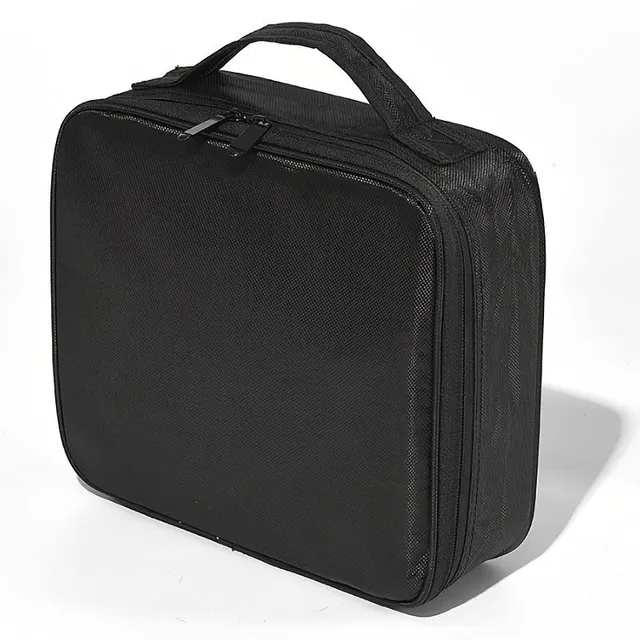 Preferable cosmetic case with compartments, waterproof make-up bag with many pockets