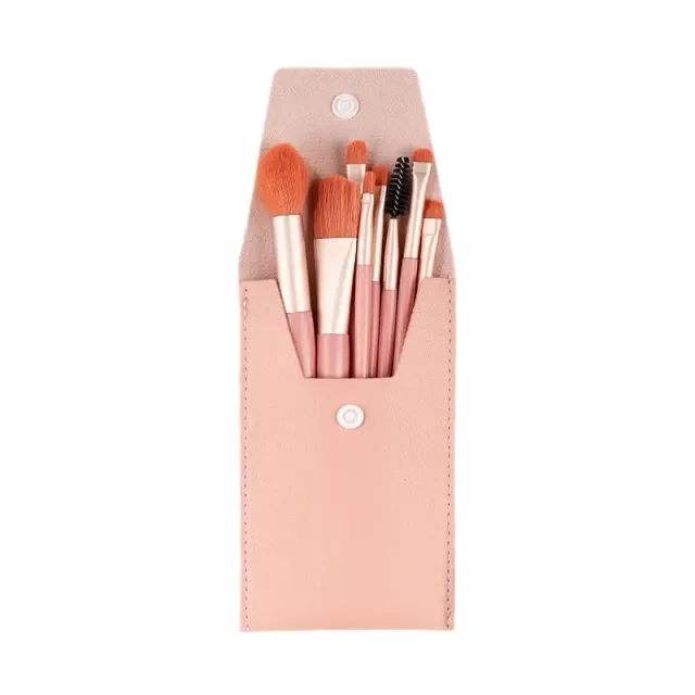 Set of soft cosmetic brushes for perfect make-up