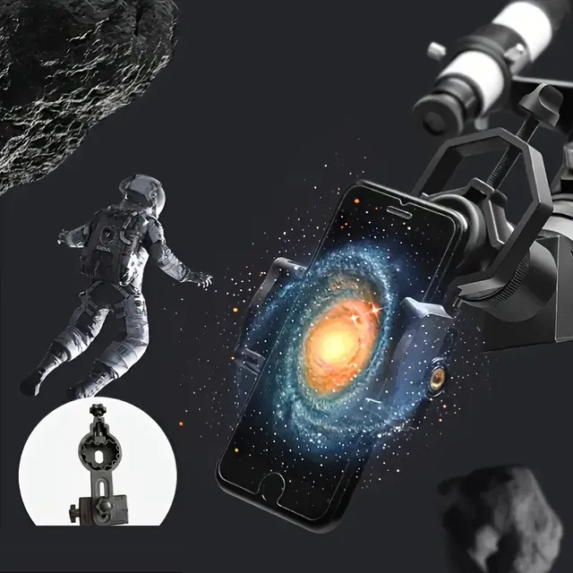 Telescop pentru adulți - Telescop astronomic 70mm, 400mm, montură AZ, pentru începători, observarea stelelor, refractor, telescop de călătorie, adaptor pentru smartphone, telecomandă wireless