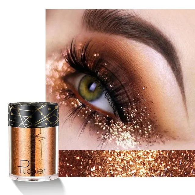 Luxury glitter in several color variants with universal use on eyes, lips and body