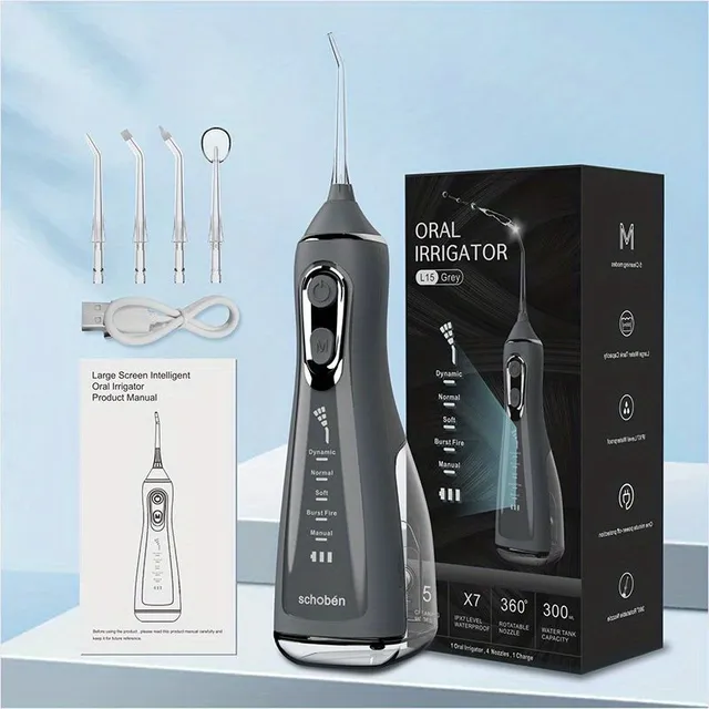 Portable oral irrigator with water