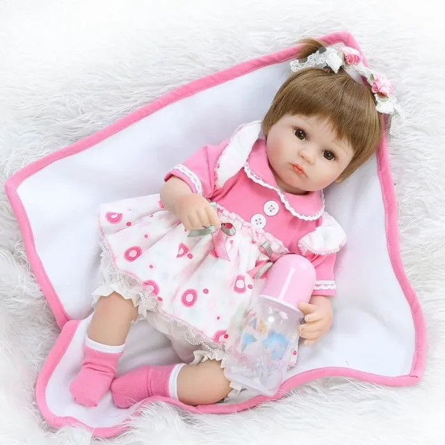 Realistic doll girl 41 cm