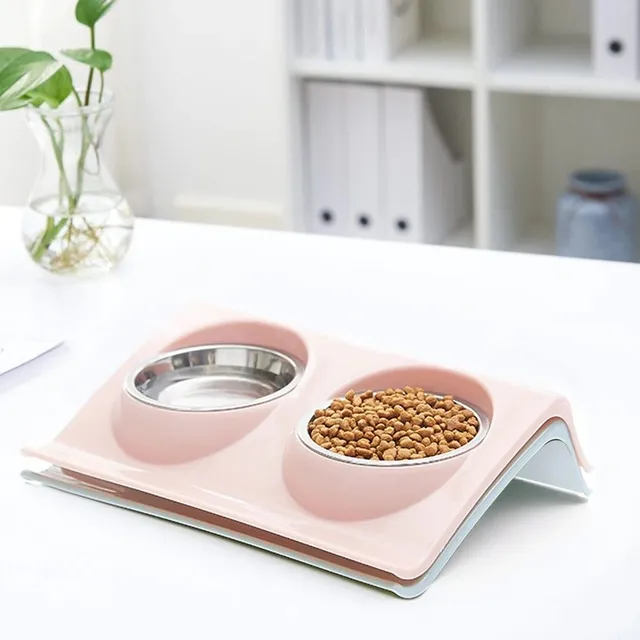 Double bowl for dogs and cats C789