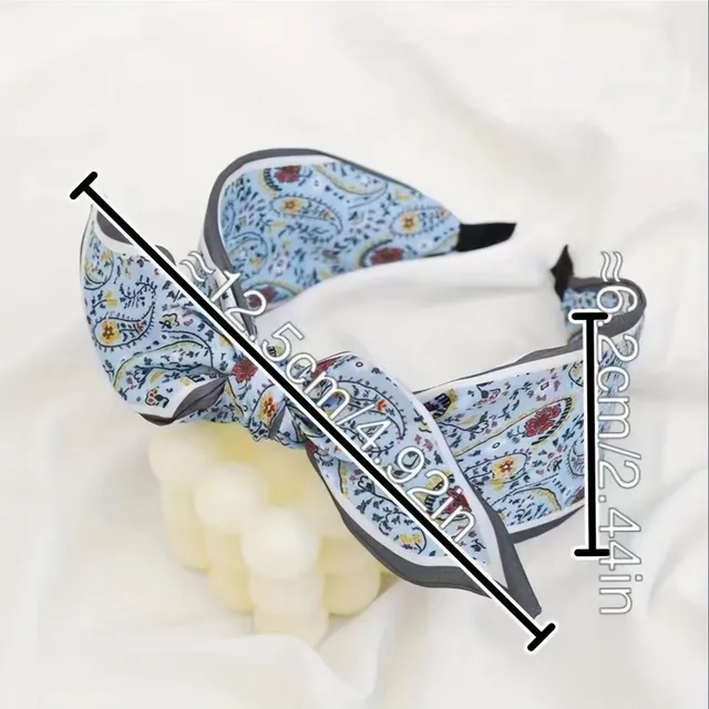 Wide cloth headbands with bow - fashionable and elegant supplement