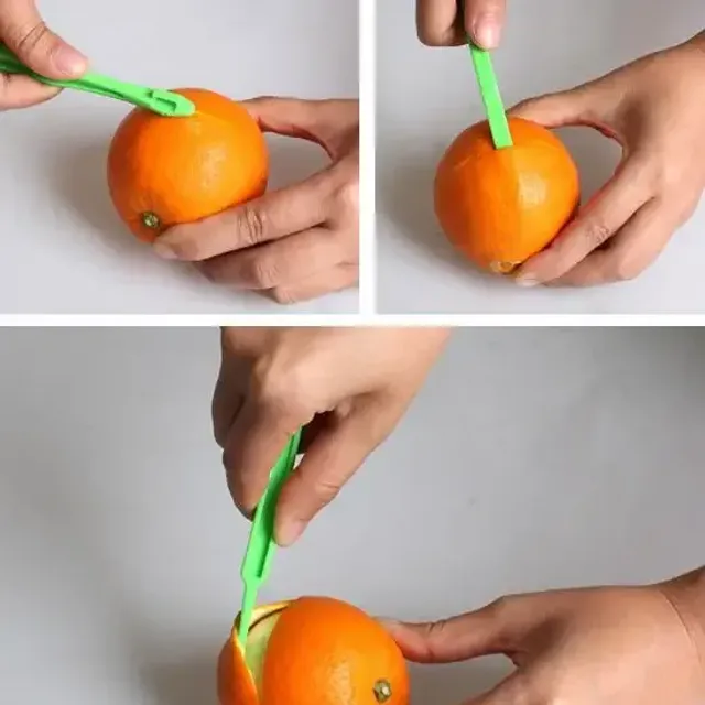 Dwa oryginalne dłuższe peelingi pomarańczowe - łatw
