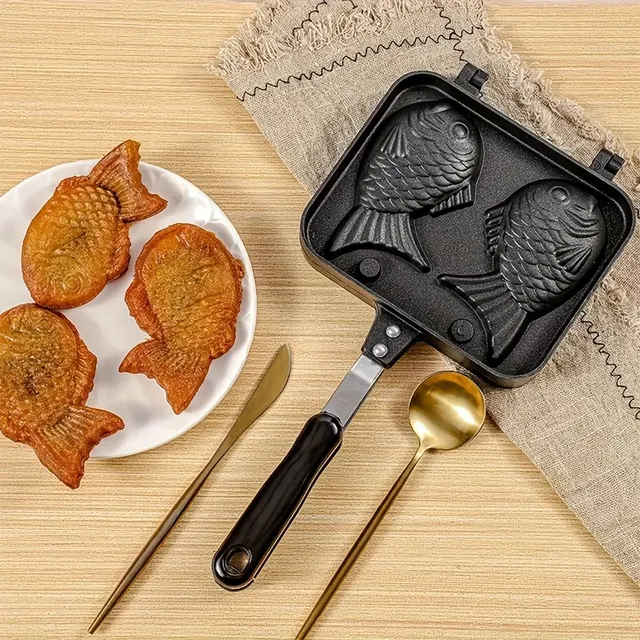 Waffelpfanne in Fischform, antihaftbeschichteter Taiyaki-Grill