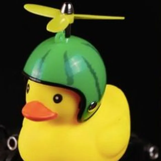 Cute bell for a child's wheel in the form of a duck watermelon-propeller