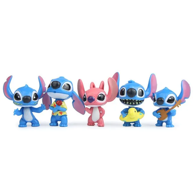 Dětská kreativní sada figurek oblíbené animované postavičky Stitch - 10 ks