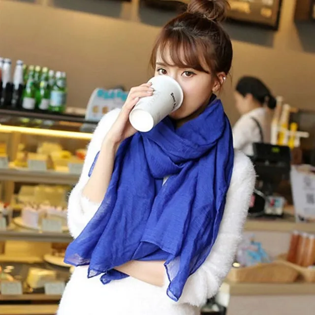 Ladies cotton scarf - 8 colours