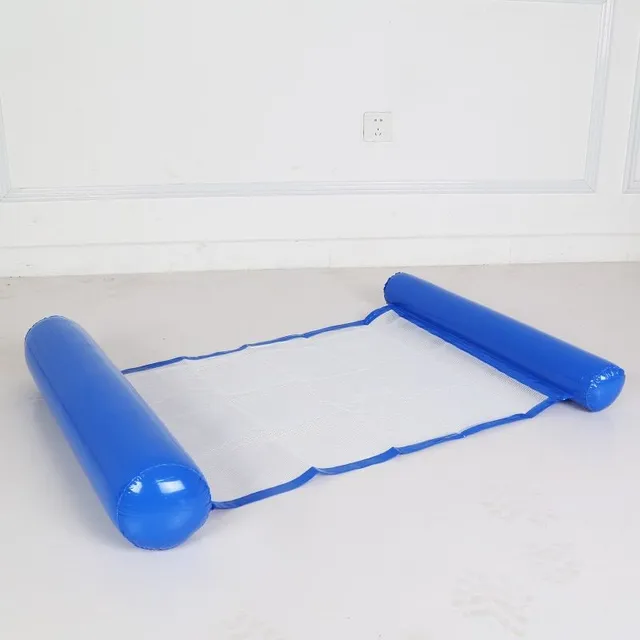 Foldable inflatable lounger for water