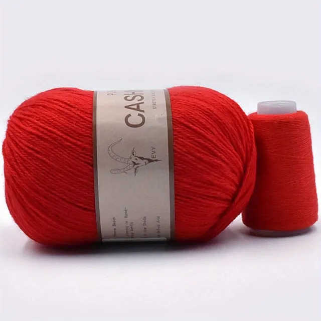 Beautiful 98% cashmere yarn for hand knitting and crochet - soft and suitable for machines - ball for scarves, sweaters and more