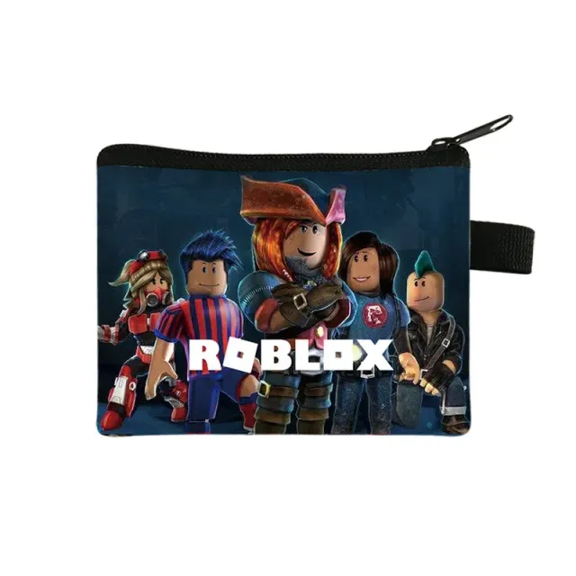 Unisex children's zipper wallet with themes of popular Roblox characters