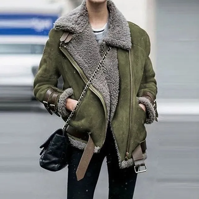 Women's winter jacket with fur