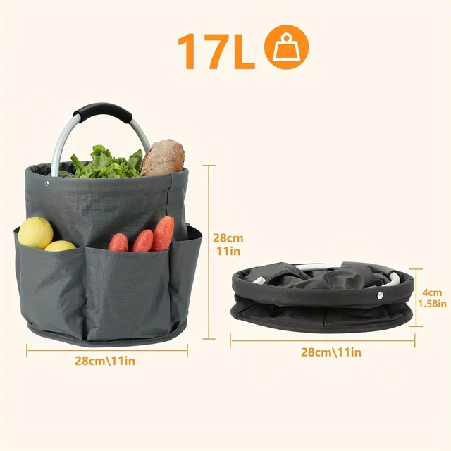 Praktické skladacie tašky pre nákupný a skladový košík 2v1 - Viacúčelové a skladové
